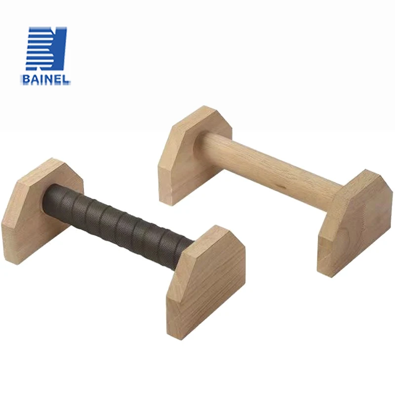 

Wooden Push-Up Bar Stands Gym Push Exercise Rack Board Fitness Body Building Training Muscle Trainer Gym Equipment Supply