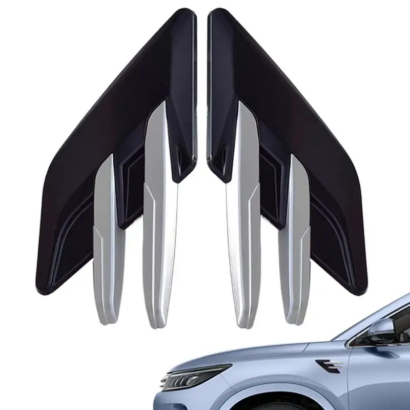 

For General Shark Gills Side Vent Decoration Side Vent Car Hood Cover Trim Decoration Strong Adhesive Simulated Ventilation