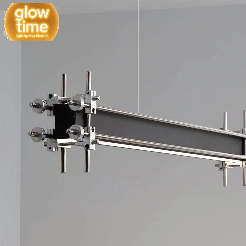 Minimalist optical axis designer bar counter restaurant chandelier front desk island desk study one-word industrial wind Mazar