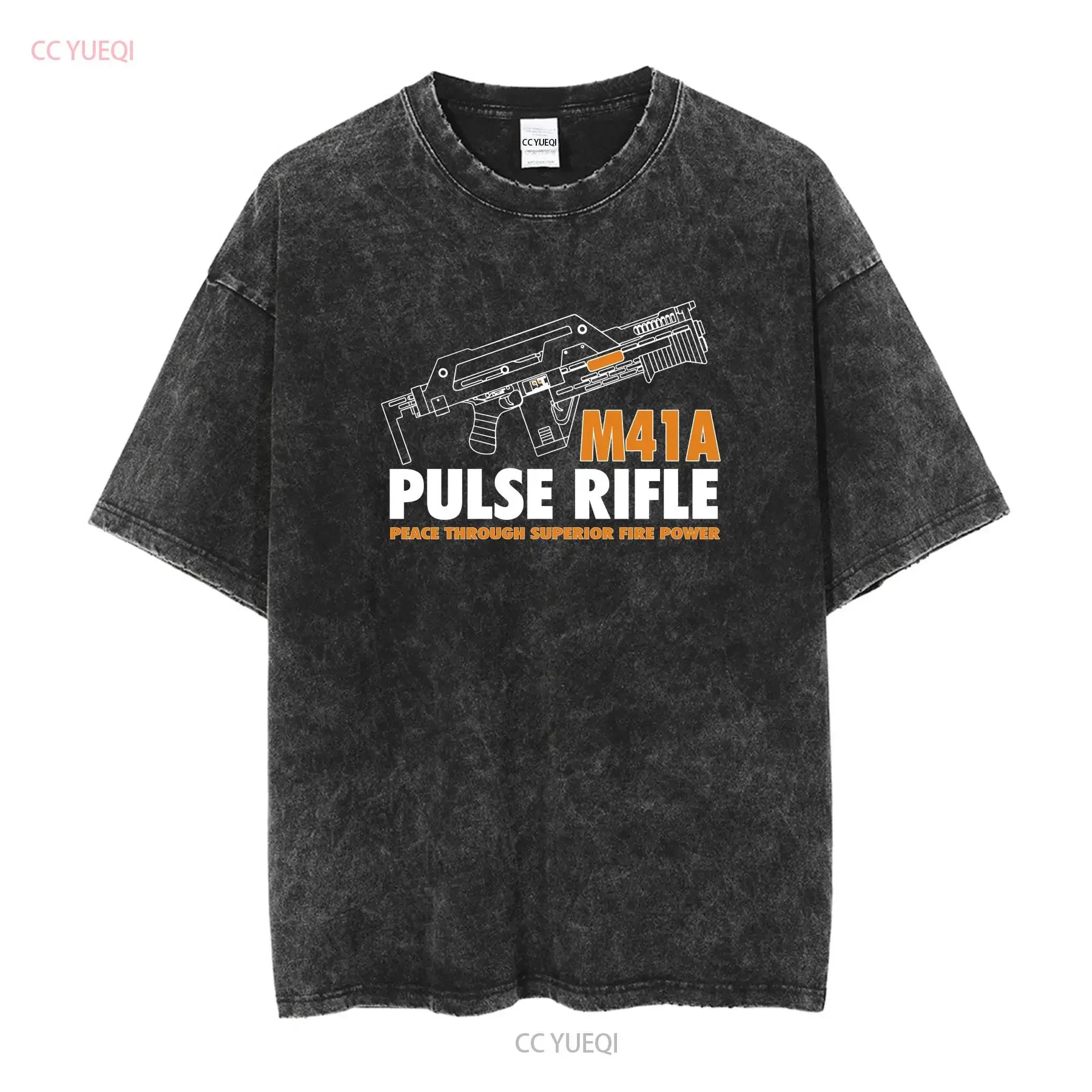 Alien M41A Pulse Rifle T Shirt vintage Washed designer clothes homme Stylish Comfortable Stretched graphic Unisex Slightly