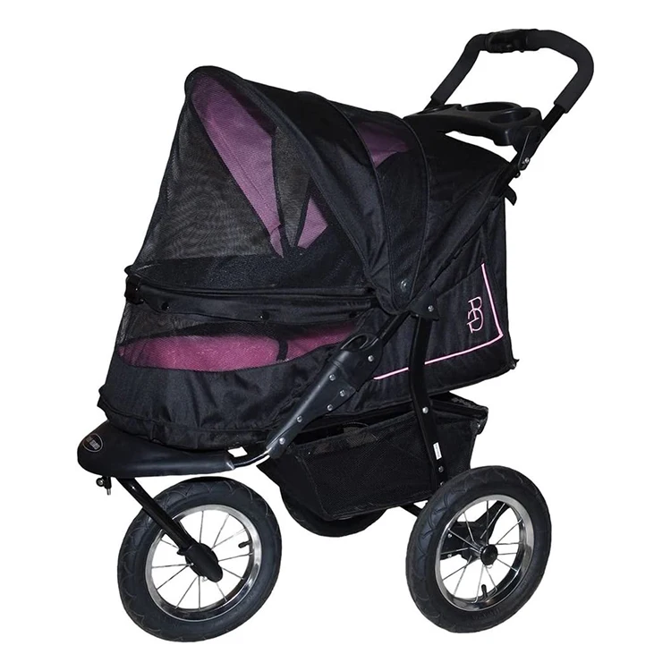 Luxury Folding Pet Stroller for Outdoor Dog Strollers Pet Trolley for Pet Stroller Carrier Travel With Large Wheels