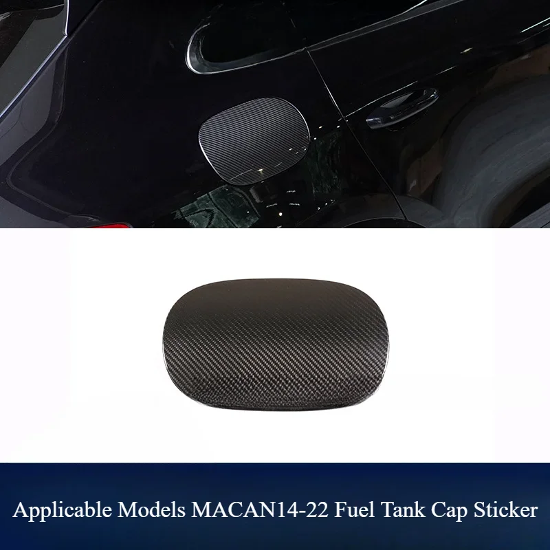 Suitable For Porsche MACAN  Carbon Fiber Exterior Fuel Tank Cap Fuel Sticker Modified Car Supplies Decoration