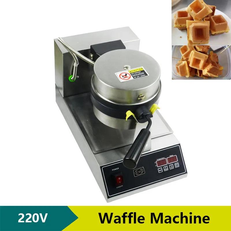 Electric Rotary Waffle Baker New Non-Stick Waffle Maker Lattice Cake Muffin Maker Crepe Profeffional Waffle Machine Street Snack