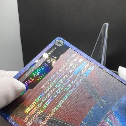 Tarjeta de escenario en inglés TCG de una pieza, tarjeta de baraja Imu del trono vacío, OP13-099, tarjeta texturizada con lámina, Luffy negro y amarillo