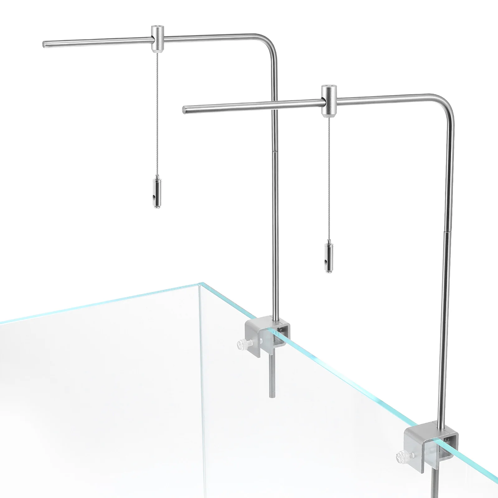 

Fish Tank Light Stand Aquatic Aquarium Mount Tall Lighting Holder Plant Riser Rack Rimless Bracket