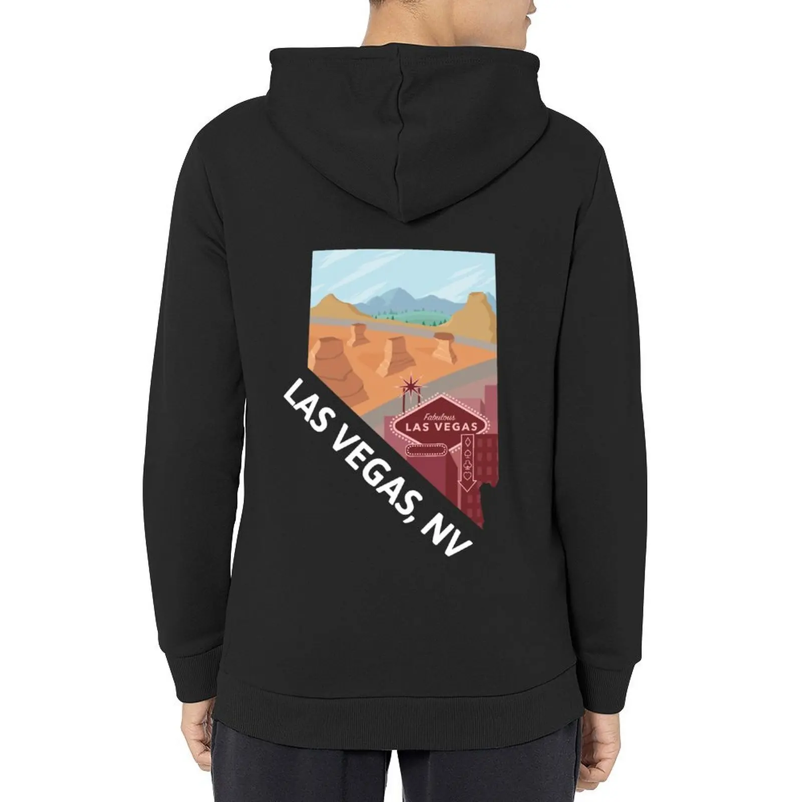 

Las Vegas, Nevada Hoodie mens clothing male clothes men's clothes men's sweat-shirt set autumn hoodie