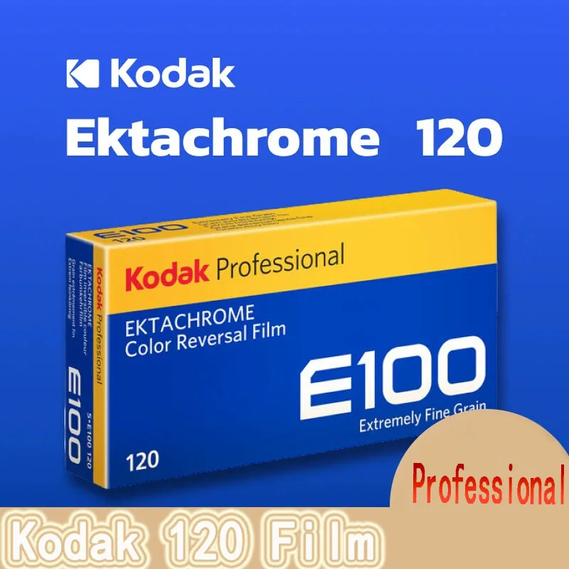 Professional Kodak Original Kodak Ektachrome E100 Color Transparency Film 120 1/2/3/4/5 Rolls for Film Camera (Valid After 2027)