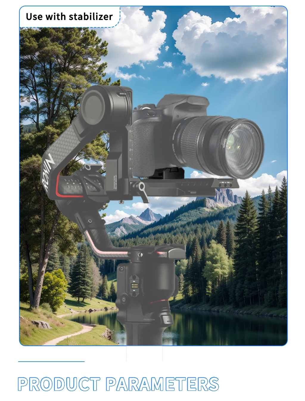 Faltbare V-Lock-Halterung, 360-Grad-verstellbare Mehrzweck-Schnellwechselplatte für ARCA-Stative, Stabilisator, Kamera, V-Mount-Netzteil – Detail 11