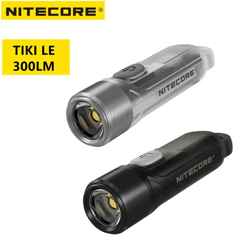 NITECORE TIKI Keychain Light 300Lumens USB Rechargeable Built-in battery Super Bright EDC Mini LED Flashlight