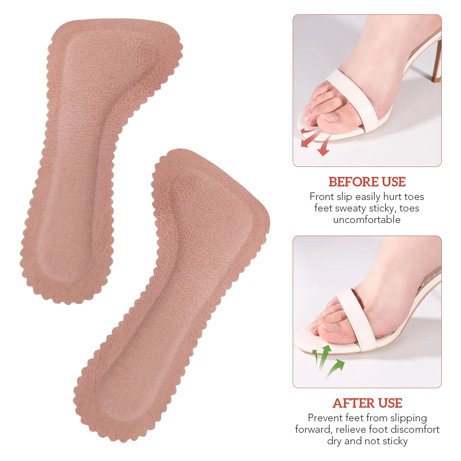 Seven Point Pad Insoles Orthopedic for The Feet Foot Silicone Gel Heel Cups Sports Woman