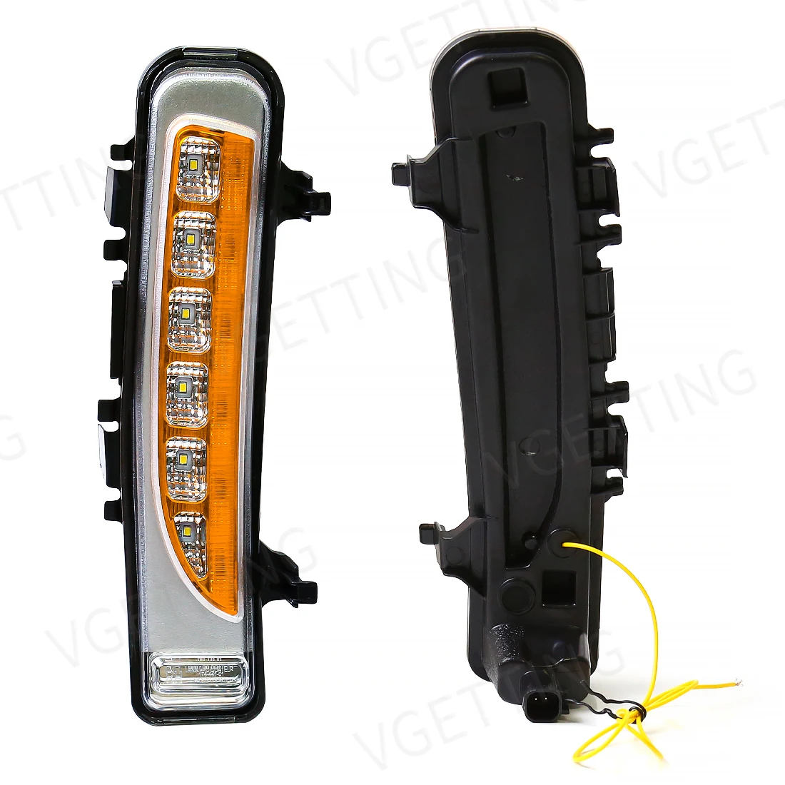 For Ford Edge 2009 2010 2011 2012 2013 2014 Start-Up Animation LED Daytime Running Light Two-color streamer Turn Signal Lamp12V