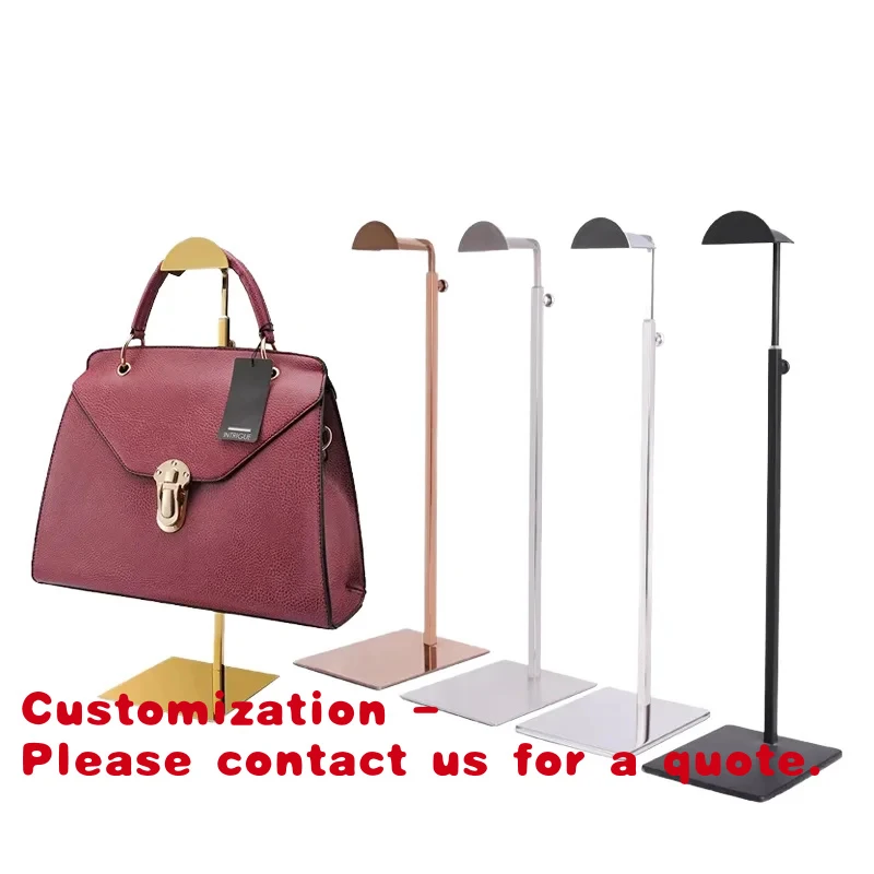 custom.Boutique Steel Adjustable Handbag Display Stand March Quick Handbag Hook Display Sale