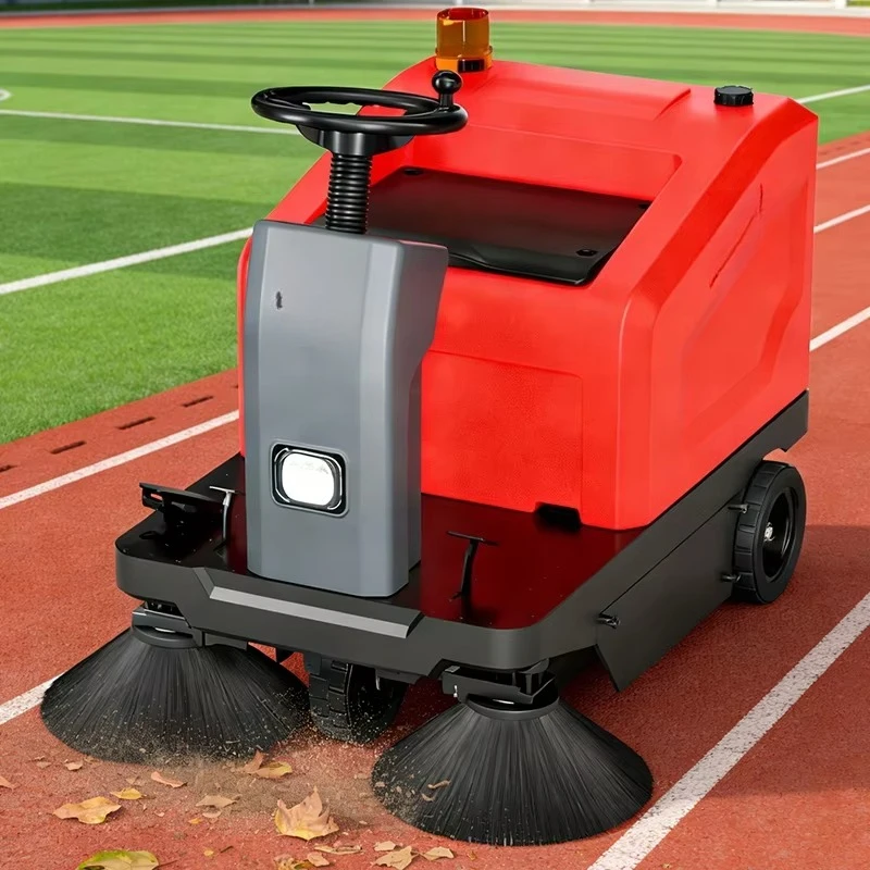 Multifunctional Driving Floor Sweeper 1250mm Sweep Width Dust Suction Integrated Municipal Cleaning Equipment