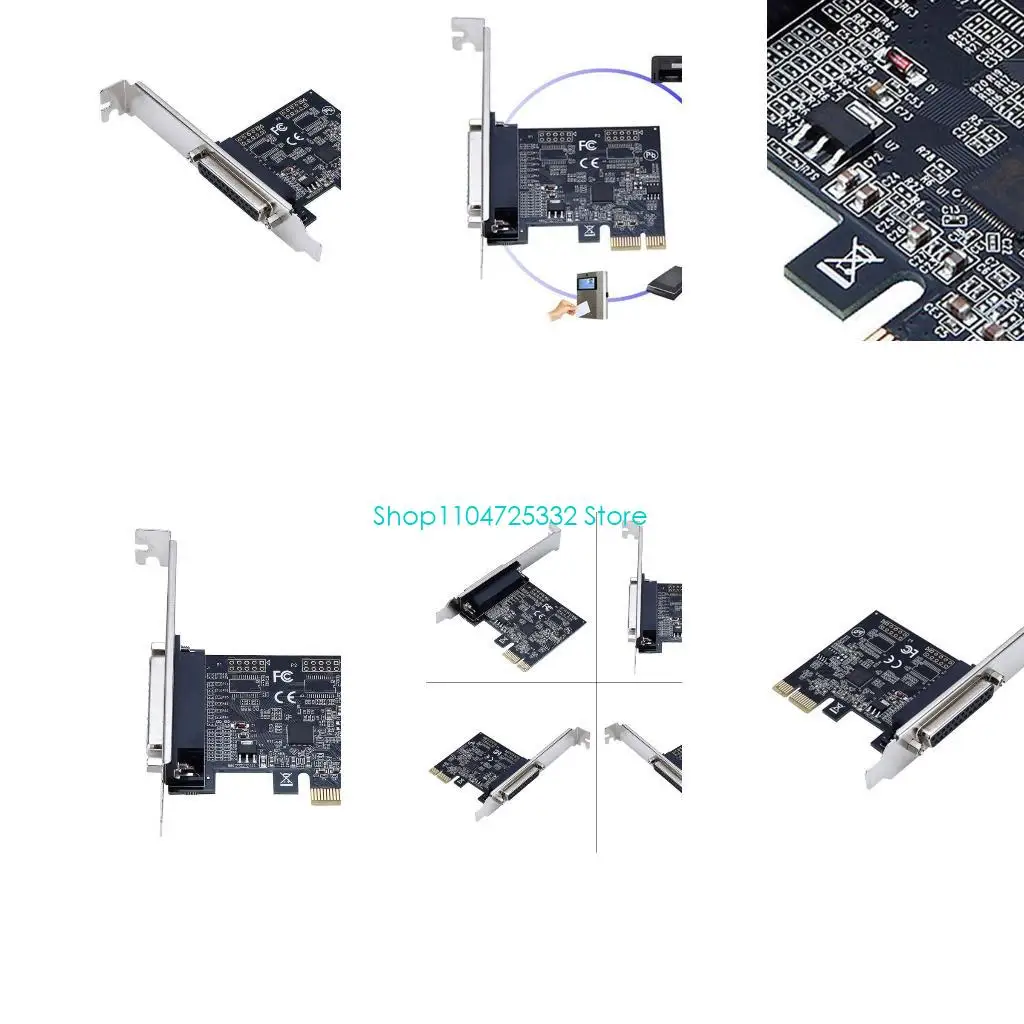 

P5EA Параллельный порт DB25 25-контактный PCIE Riser Card LPT Принтер для PCI-E для конвертера Express Cards AX99100
