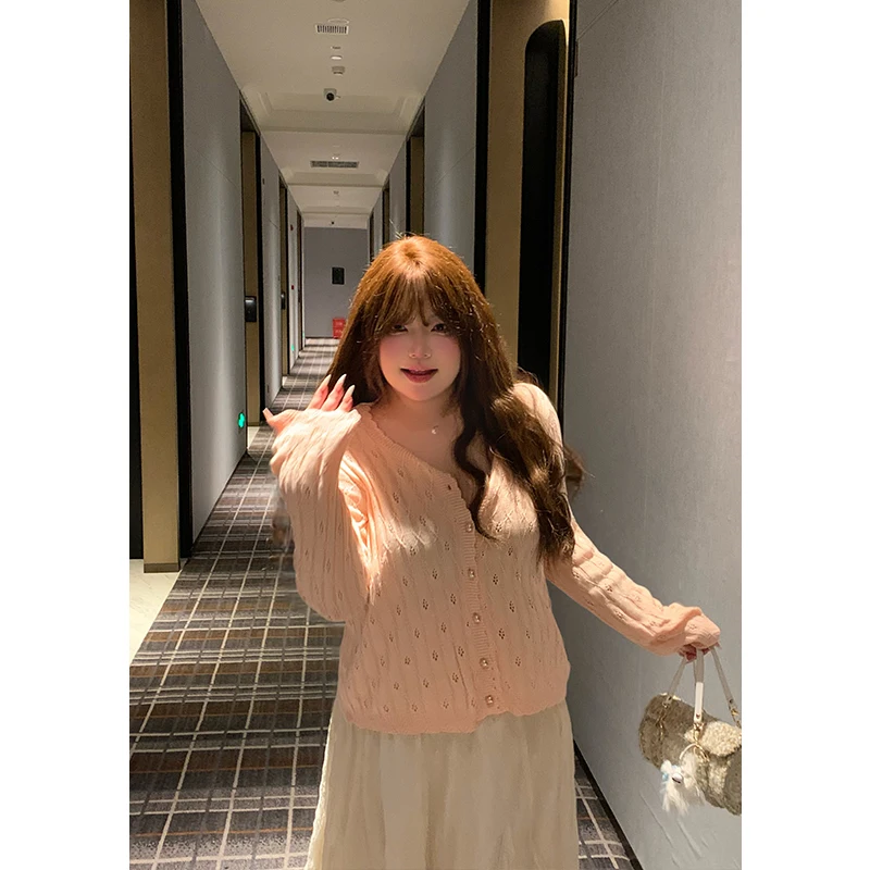 

Летний вязаный свитер на шнуровке, топ для кондиционирования, с вертикальными полосками, защита от солнца, мягкий, в стиле «ленивый шик», женский, хлопковый, irt