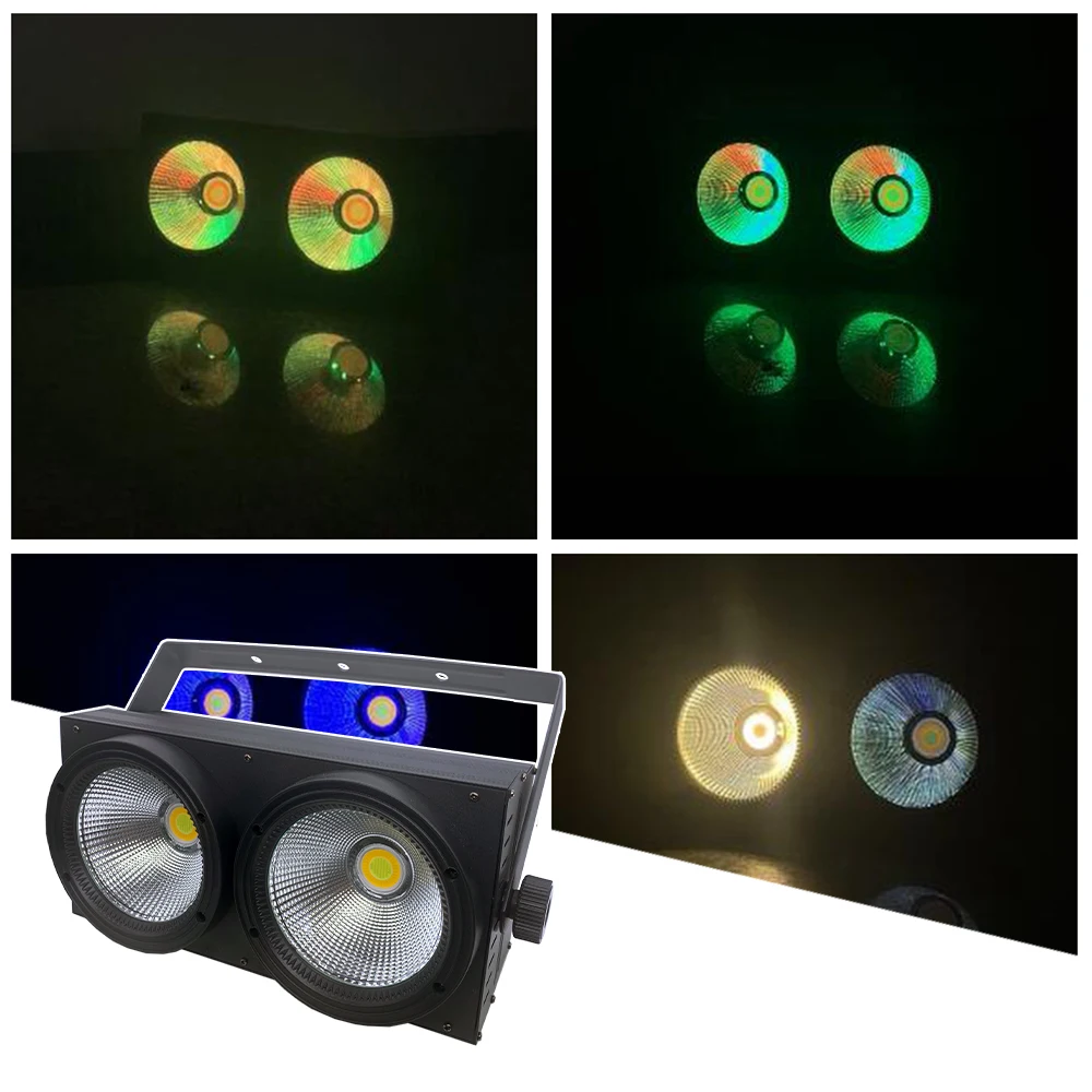 2 Eye Audience Light With Auxiliary Ligh DMX512 11/13CH Dyeing Strobe Effcct Light Show DJ Disco Stage Wedding Music Party Bar