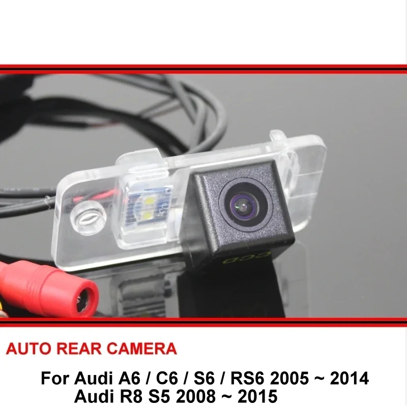 For Audi A6 C6 S6 RS6 R8 S5 2005~2014 Car Rear View camera Waterproof Reverse Backup For SONY HD CCD Car Rearview Camera