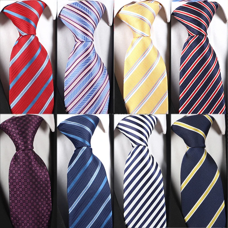 Dasi Pria Motif Garis Kotak-kotak 8cm, Model Terbaru, Bahan Poliester Klasik, Cocok untuk Pertemuan Bisnis, Acara Formal, Aksesoris Dasi, Pemakaian Sehari-hari, Cravat