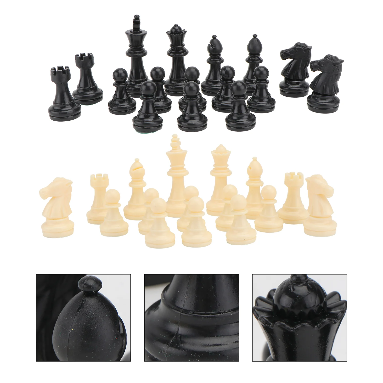 

32Pcs Plastic Pieces Board Game Accessories Without Chess Board