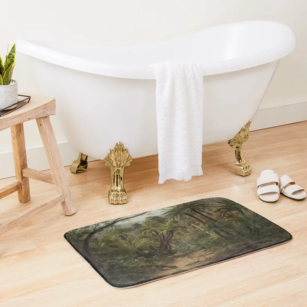 

Ferntree Gully in the Dandenong Ranges, Eugene von Guerard, 1857 Bath Mat Toilet Rug Toilet Floor Mat