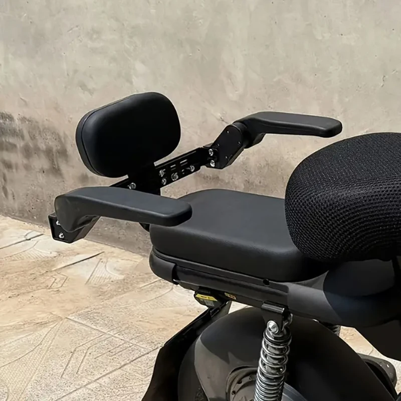 حاجز حماية لمقعد الدراجة الكهربائية، قابل للتدوير ومضاد للسقوط، معدني مقاوم للماء، سكة المقعد الخلفي للدراجة المحمولة