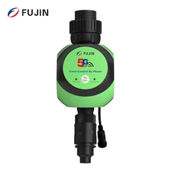 FUJIN 5G WIFI Dual Control Controller Water Timer Sprinkler Timer IP68 Waterproof Garden Irrigation Controller FJK5G002C-R