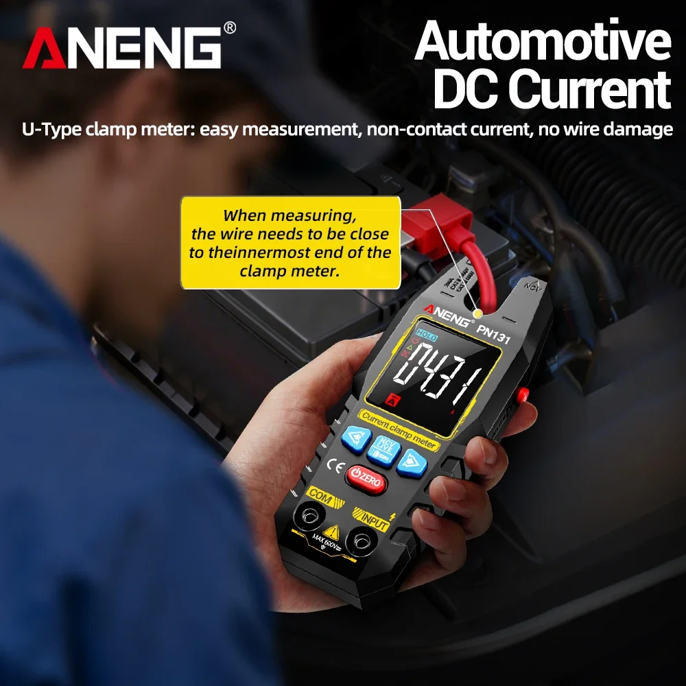 Multi Functional Clamp Meter 200A AC/DC Current 600V Voltage Detection Essential Tool for Electrician Maintenance ANENG PN131