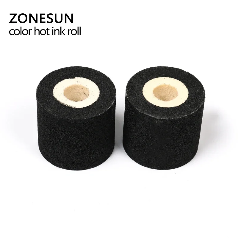 ZONESUN 에너지 절약 블랙 핫 인쇄 잉크 롤, MY-380F 고품질 핫 잉크 롤, 블랙 핫 인쇄 롤, 36*32mm
