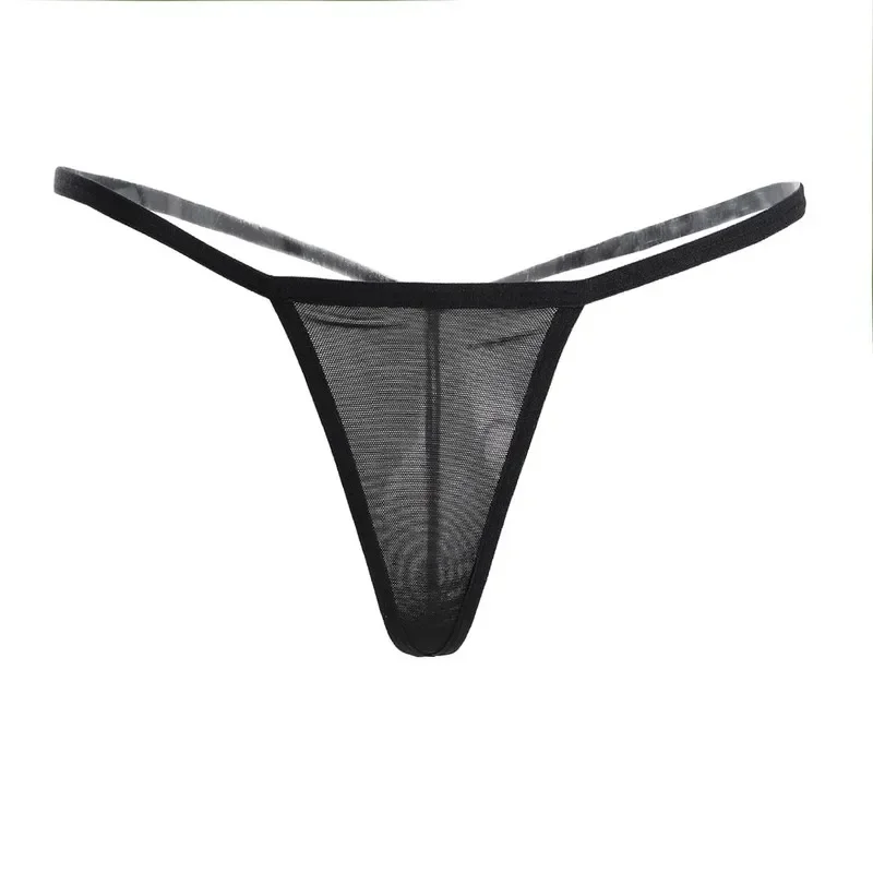 3 pçs feminino sexy malha transparente t-back tanga calcinha sem costura cintura baixa g-string senhora oco para fora cuecas lingerie