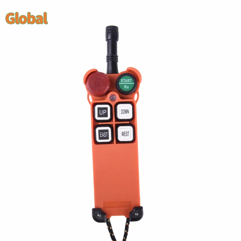 F21-4S 4 buttons singIe speed industrial Wireless Radio Crane Remote Control switches Hoist track crane Lift controller