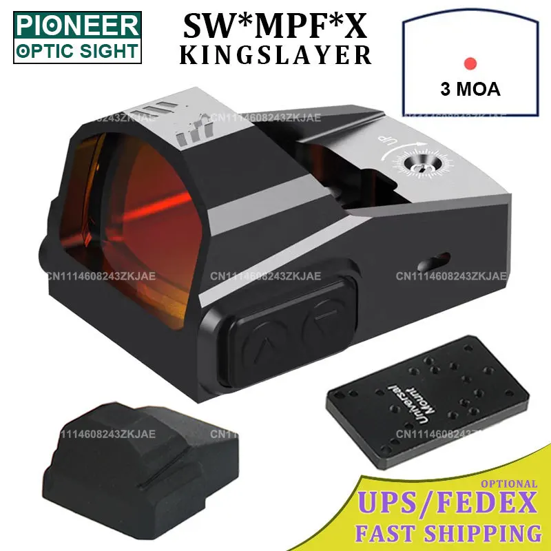 Tactical 3MOA Reflex Red Dot Sight 1x22 Hunting Pistol Handgun R*R Footprint Sight Rifle Scope Airsoft Swamp Kingslayer Replic