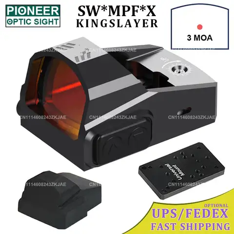 Tactical 3MOA Reflex Red Dot Sight 1x22 Hunting Pistol Handgun R*R Footprint Sight Rifle Scope Airsoft Swamp Kingslayer Replic