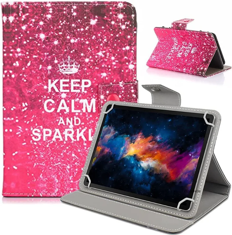 Custodia Con Supporto Per Tablet Aoyodkg H8 8 Pollici – Android 10, Cover In Similpelle, Nera