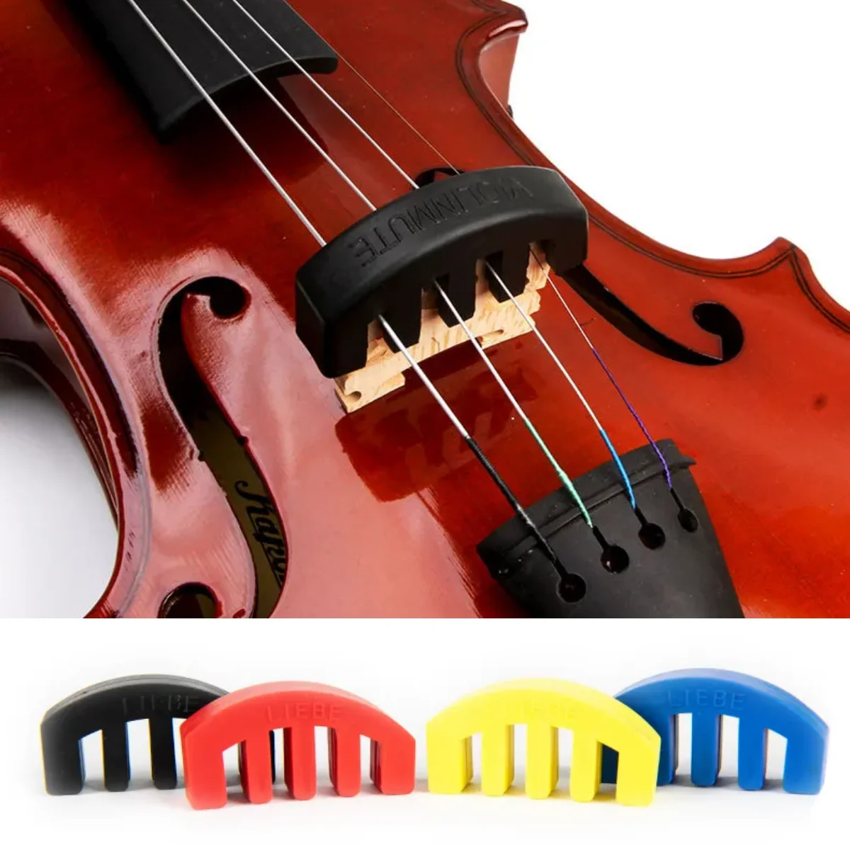 1pc Violin Silencer Professional Soft Rubber Silencer to Reduce the Noise of Violin Practicing for Violin Beginner Accessories