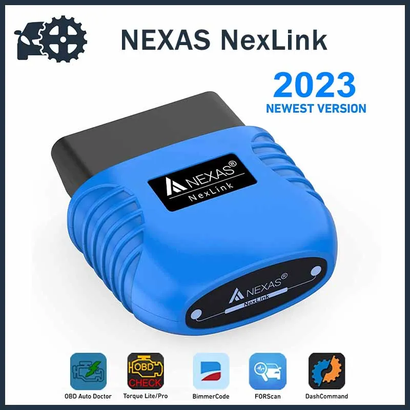 NEXAS NexLink Motocycle Diagnostic Tool Bluetooth 5.0 OBD2 EOBD Scanner for iOS Android Windows Fault Code Reader Check Engine