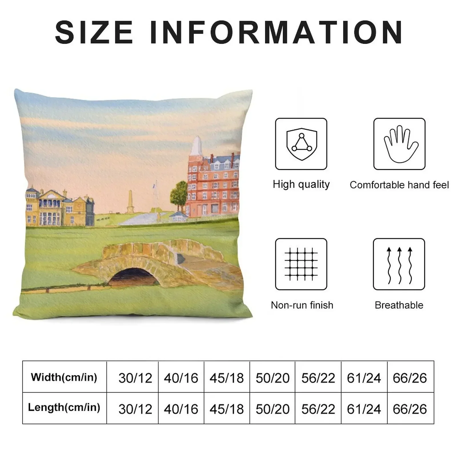 The greatest golf course in Scotland. Throw Pillow Christmas Covers For Cushions home decor items pillow