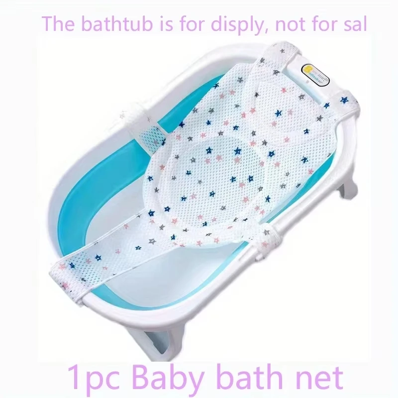 Baby Bath Cushion Pad - Newborn Bathtub Mat With Safety Belts, Floating Bath Support For Infants 0-12 Months