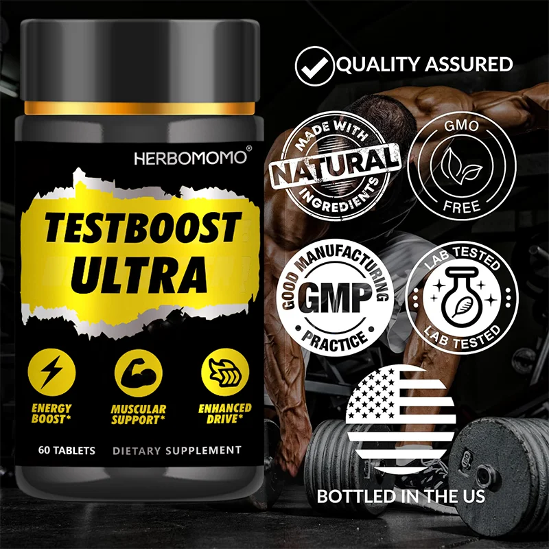 60Pcs HERBOMOMO Nutrition Testboost Capsules - Stamina & Strength, Performance & Energy,