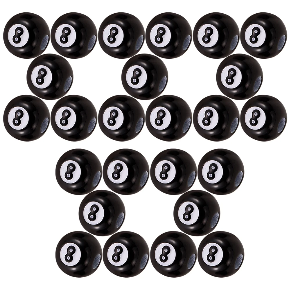 

50 Pcs Acrylic Pool Loose Beads Beaded Bracelet DIY Jewelry Accessories Material Bracelets Black Making