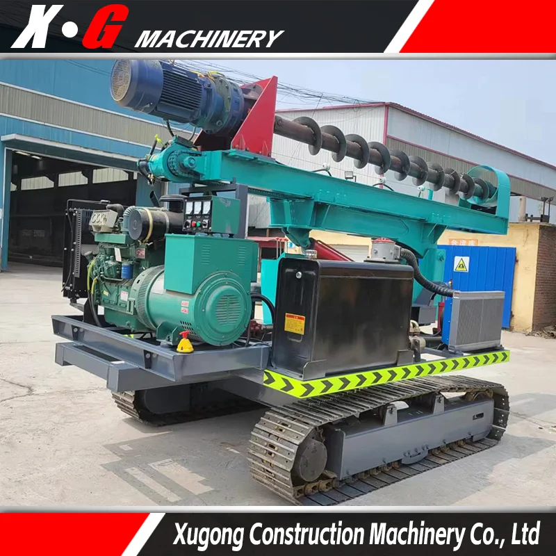 Customizable Electric Photovoltaic Drilling Rig for Efficient Pile Driving
