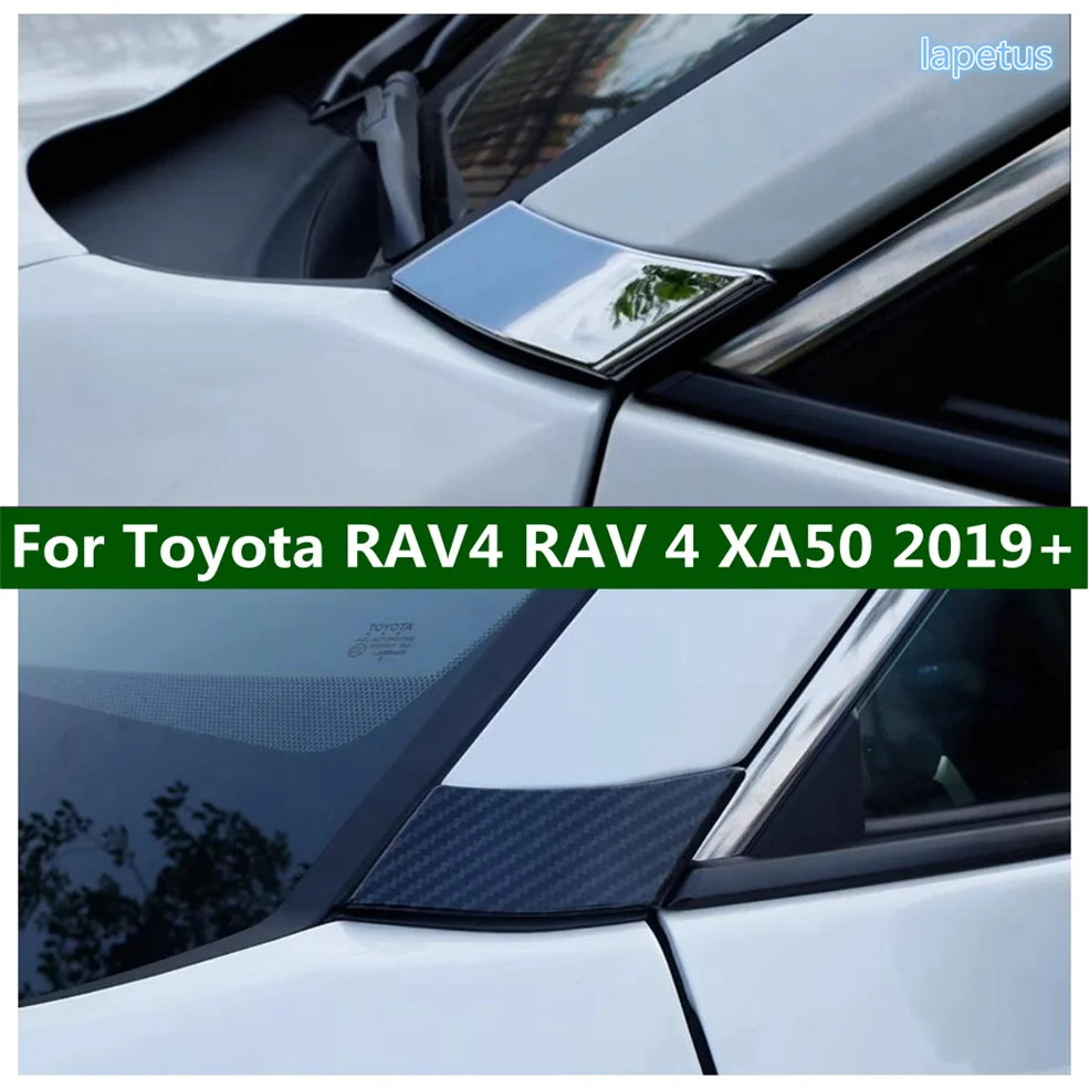 

Car Front Window A Pillar Decoration Frame Trim Cover Fit For TOYOTA RAV4 RAV 4 XA50 2019 - 2024 ABS Exterior Accessories