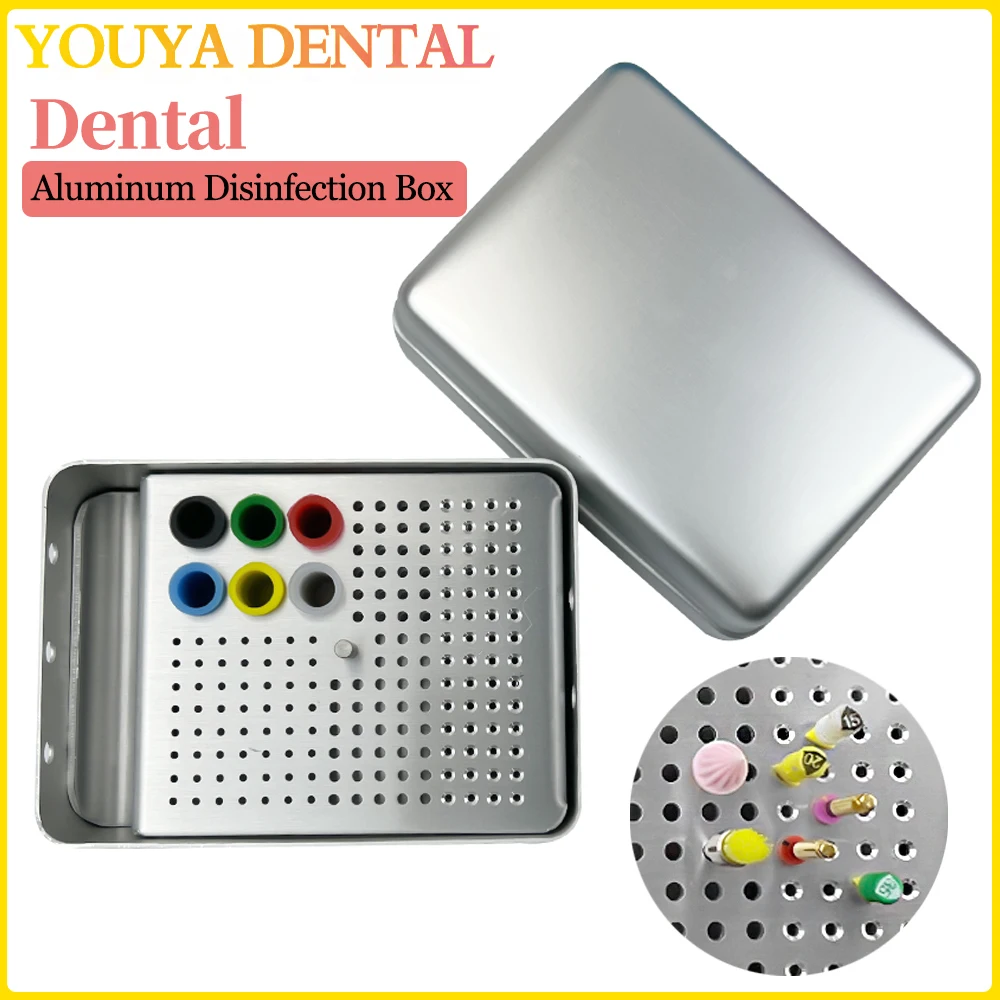 

180 Holes Drills Endo Files Holder Aluminum Dental Disinfection Burs Box Full Hole Endo Box Autoclave Sterilizer Dental Supplies