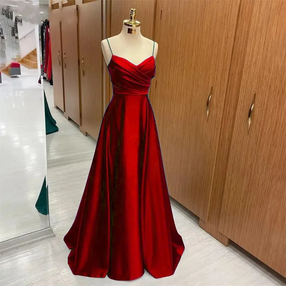 Vestido Largo Formal Satén Encaje Espalda Descubierta - usage example