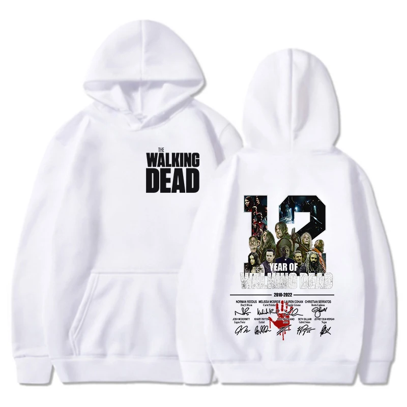 New Autumn And Winter Women Men Fashion Long Sleeve The Walking Dead Printed Hoodies Casual Loose Sweatshirt