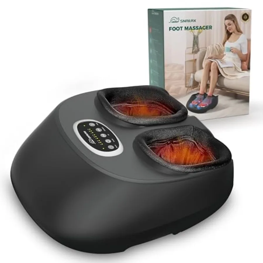 

Shiatsu Foot Massager Machine with Soothing Heat Deep Kneading Air Compression Improve Blood Circulation and Foot Wellness for