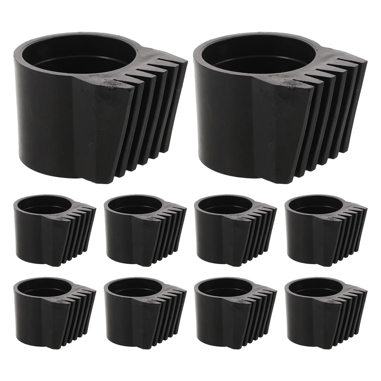 10Pcs Patio Hammock Stand Foot Caps Black Plastic Tubing End Caps Fits 38Mm Round Pipe Replacement Hanging Egg Chair Pads