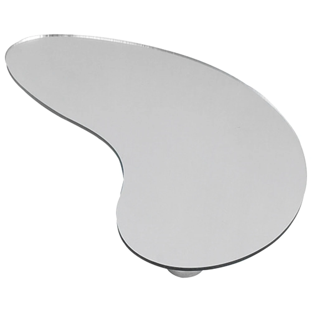 

Moon Shaped Acrylic Tray Silver Perfume ganizer Bathroom Vanity Jewelry Lipstick Tea Storage Display Household