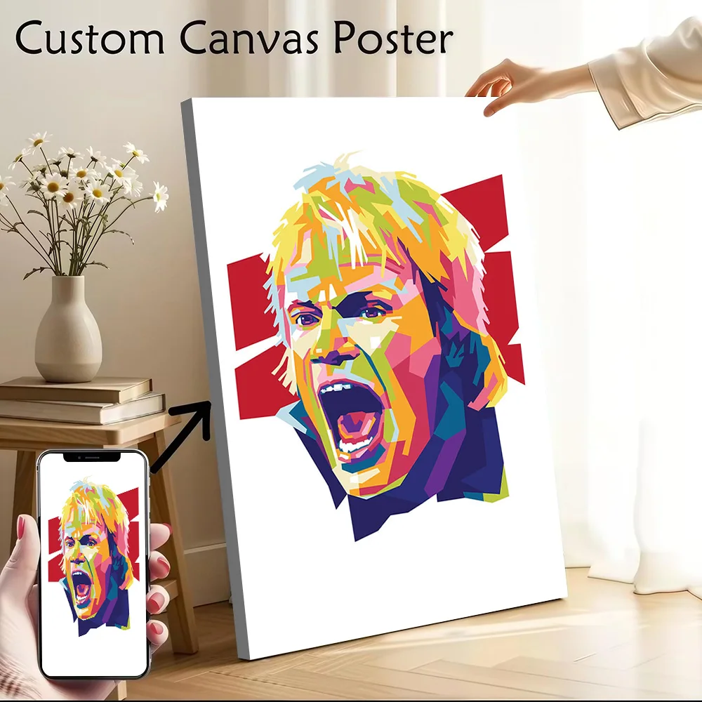 Póster de Lona Personalizable de Oliver Kahn, Impresión en Lona, Arte de Pared para Fanáticos, Cuadros Modernos para Sala de Estar, Decoración Gamer