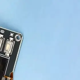 

0,96-дюймовый экран дисплея, белый/синий, экранный модуль 12864 с матрицей, 4-клавишные интерфейсы, клавиатура IIC SSD1315