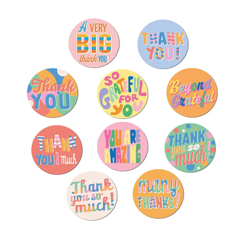 

6cm Thank You for Supporting My Small Business Stickers Cute Thanks Decals for Packaging And Envelope Seals